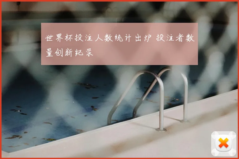 世界杯投注人数统计出炉 投注者数量创新纪录