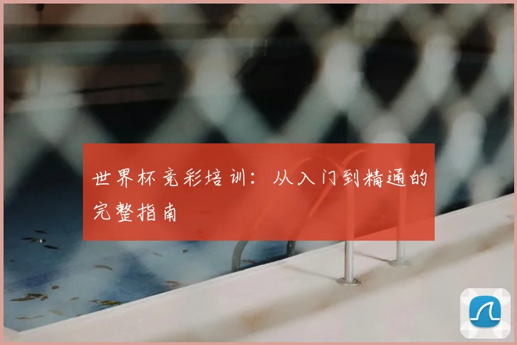 世界杯竞彩培训:从入门到精通的完整指南